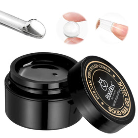Beetles Gel Polish front jar showing 15g solid nail glue for clean application
