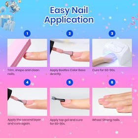 Beetles Gel Polish gift box styled on table for DIY manicure present appeal
