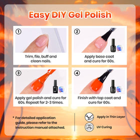 beetles Gel Polish cured nails glossy finish showing long-lasting shine benefit