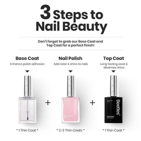 beetles nails before and after showing glossy long-lasting shine