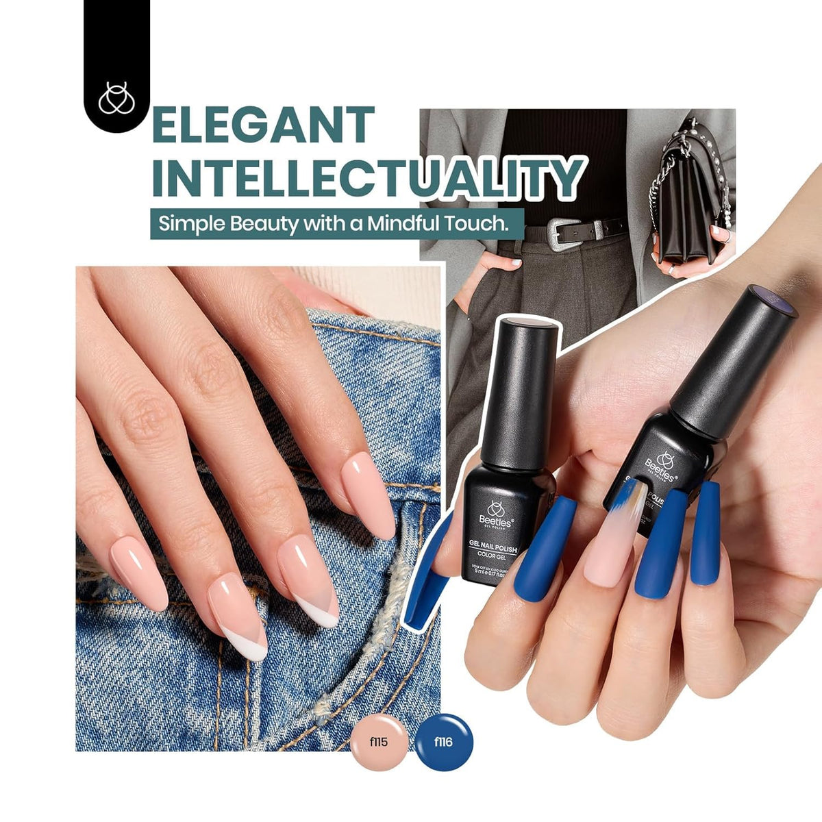 beetles glossy topcoat on nails demonstrating high shine benefit long-lasting lustre