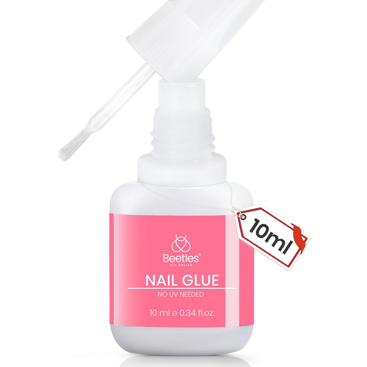 beetles gel polish front packaging showing 10ml bottle and label, quick identification benefit