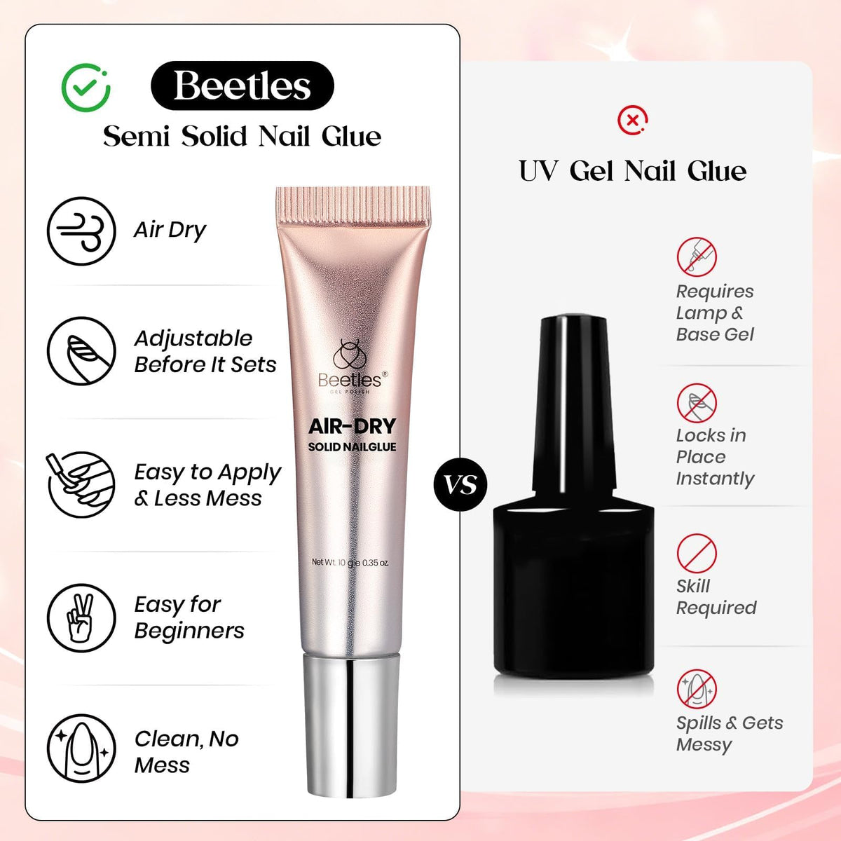 Beetles Gel Polish label detail showing usage tips and product information