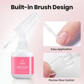 beetles gel polish holding rhinestones on nail showcasing adhesive strength for nail art benefit