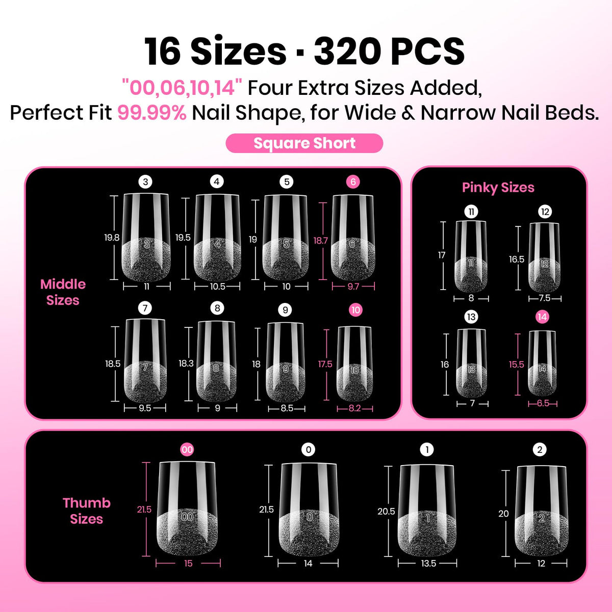 Beetles half-matte clear tip detail showing natural finish for easy customization