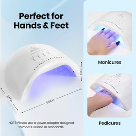 beetles hand inside lamp curing gel polish for consistent results