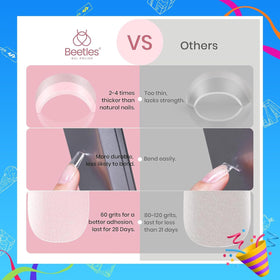 beetles Gel Polish held in hand to show size and scale for easy selection