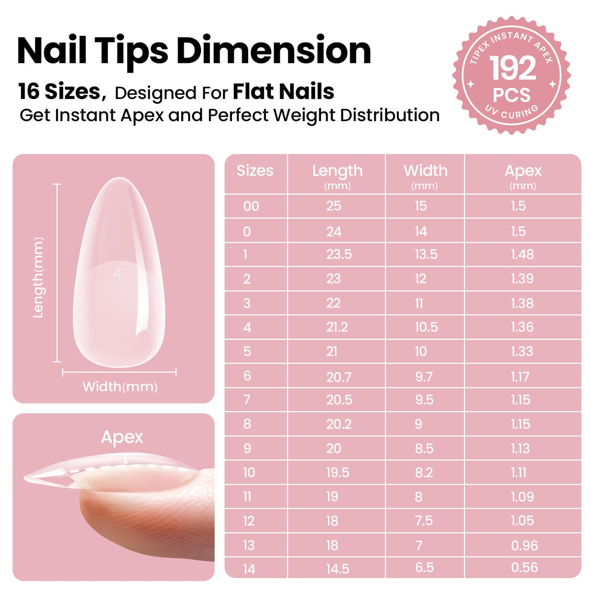 Beetles Gel Polish application demo pressing tip on natural nail for quick sets