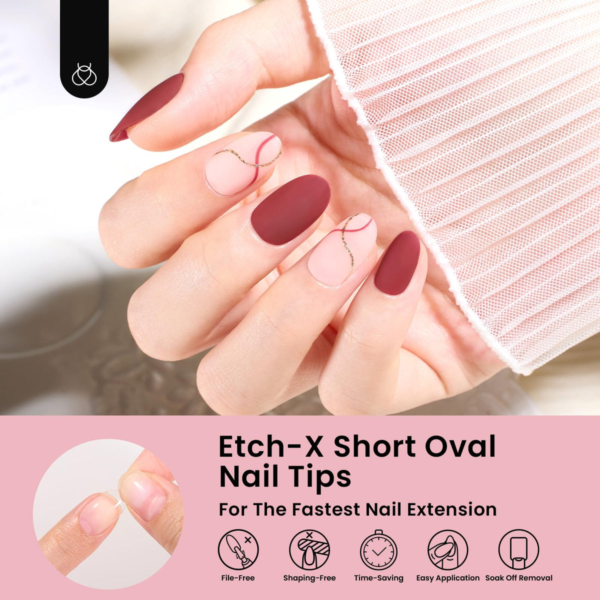 Beetles kit in use with gel and curing lamp for quick salon results