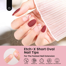 Beetles kit in use with gel and curing lamp for quick salon results