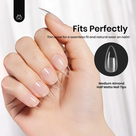 Beetles Gel Polish demonstration of glue application, quick DIY setup benefit