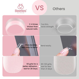 beetles application scene demonstrating quick press-on manicure benefit