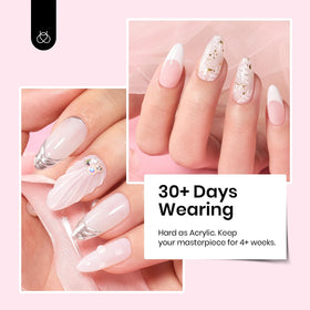 beetles apex close-up on a sculpted nail displaying smooth C-curve strength and natural finish