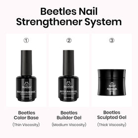 beetles product label and ingredient list view illustrating professional-grade builder gel transparency