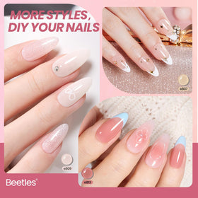 beetles Gel Polish close-up brush stroke showing smooth jelly texture