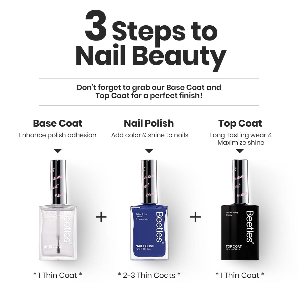 Beetles label ingredient detail showing conditioning additives for healthier nails