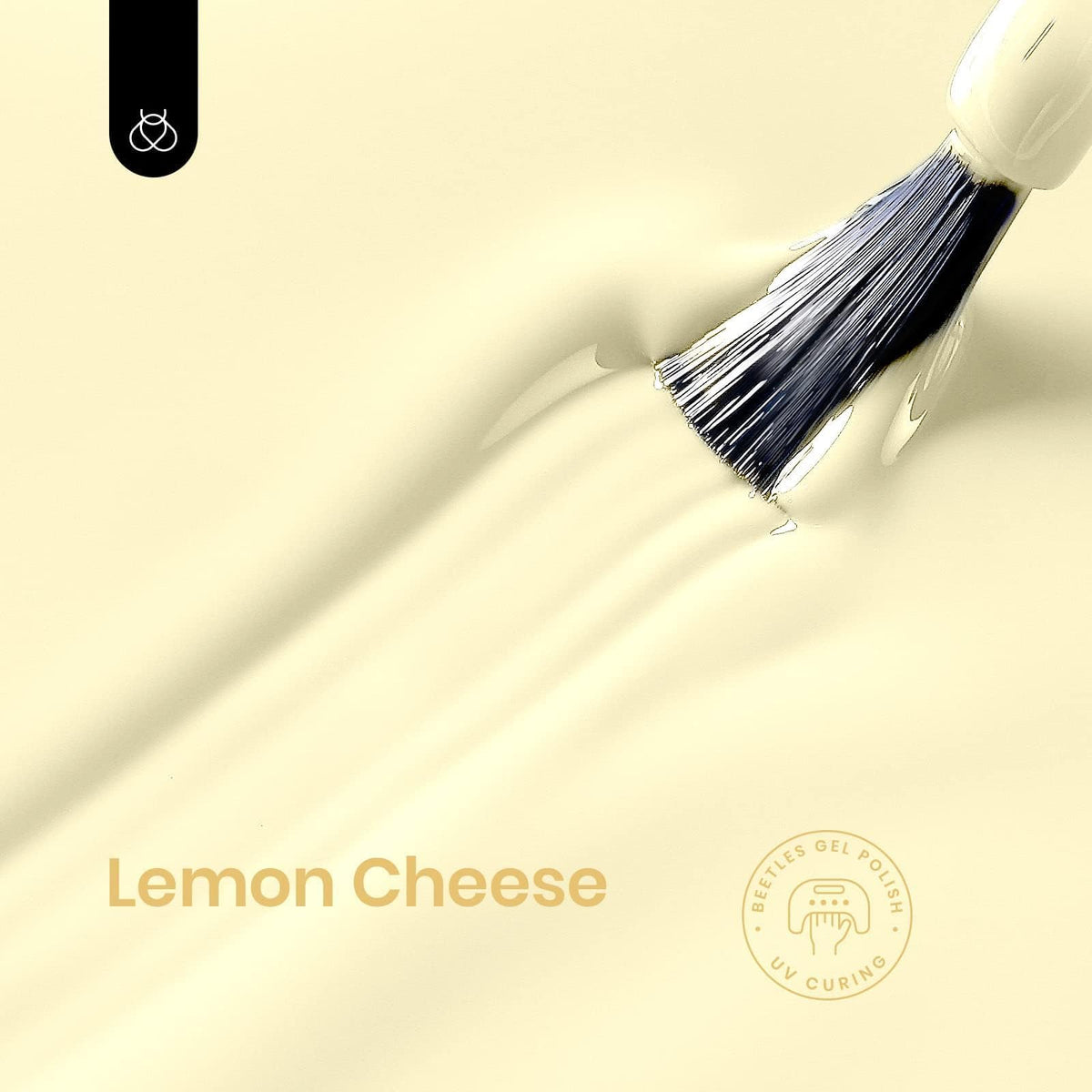 beetles brush stroke of Lemon Cheese showing smooth application and coverage