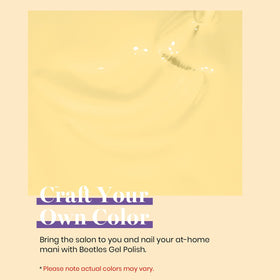 Beetles brush stroke of Lemon Chiffon showing smooth coverage and color payoff