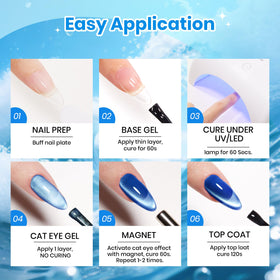 beetles manicure on a beach towel, evokes summer ocean-inspired looks