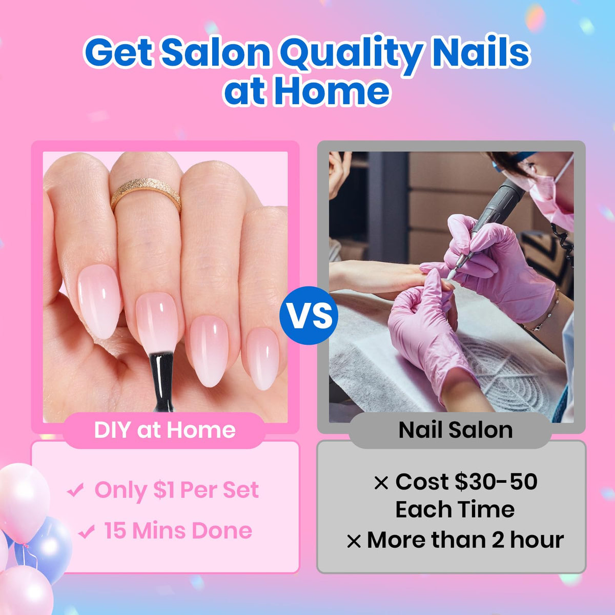 beetles hands applying tips at home for fast salon results