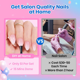 beetles hands applying tips at home for fast salon results