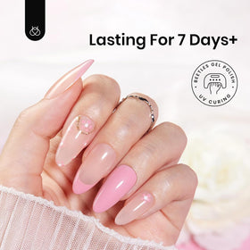 beetles in a home manicure scene showing easy DIY use and convenience