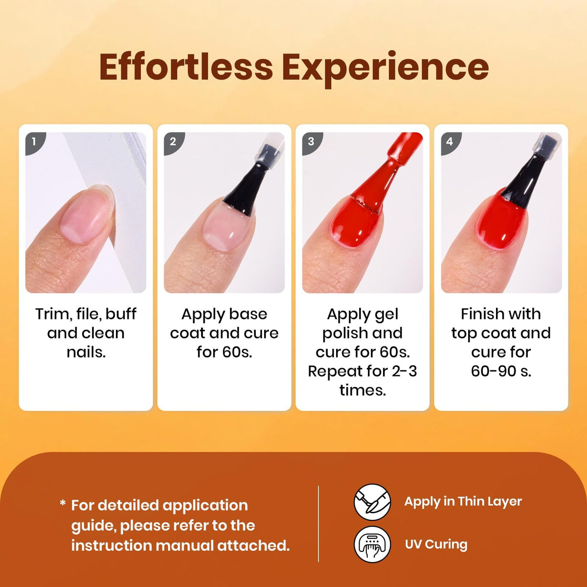 Beetles gel nails in autumn outfit scene showing stylish seasonal manicure inspiration