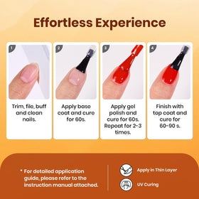 Beetles gel nails in autumn outfit scene showing stylish seasonal manicure inspiration