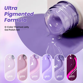 beetles lifestyle manicure at a dinner party showing elegant wearable purple