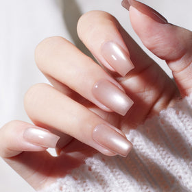 beetles lifestyle elegant handshot displaying finished nails for a polished, natural-looking manicure