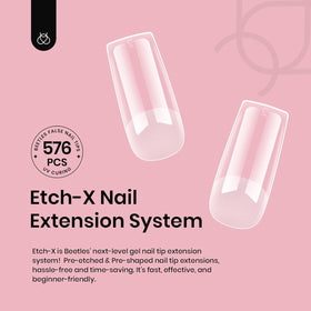 beetles finished medium square manicure showcasing salon look