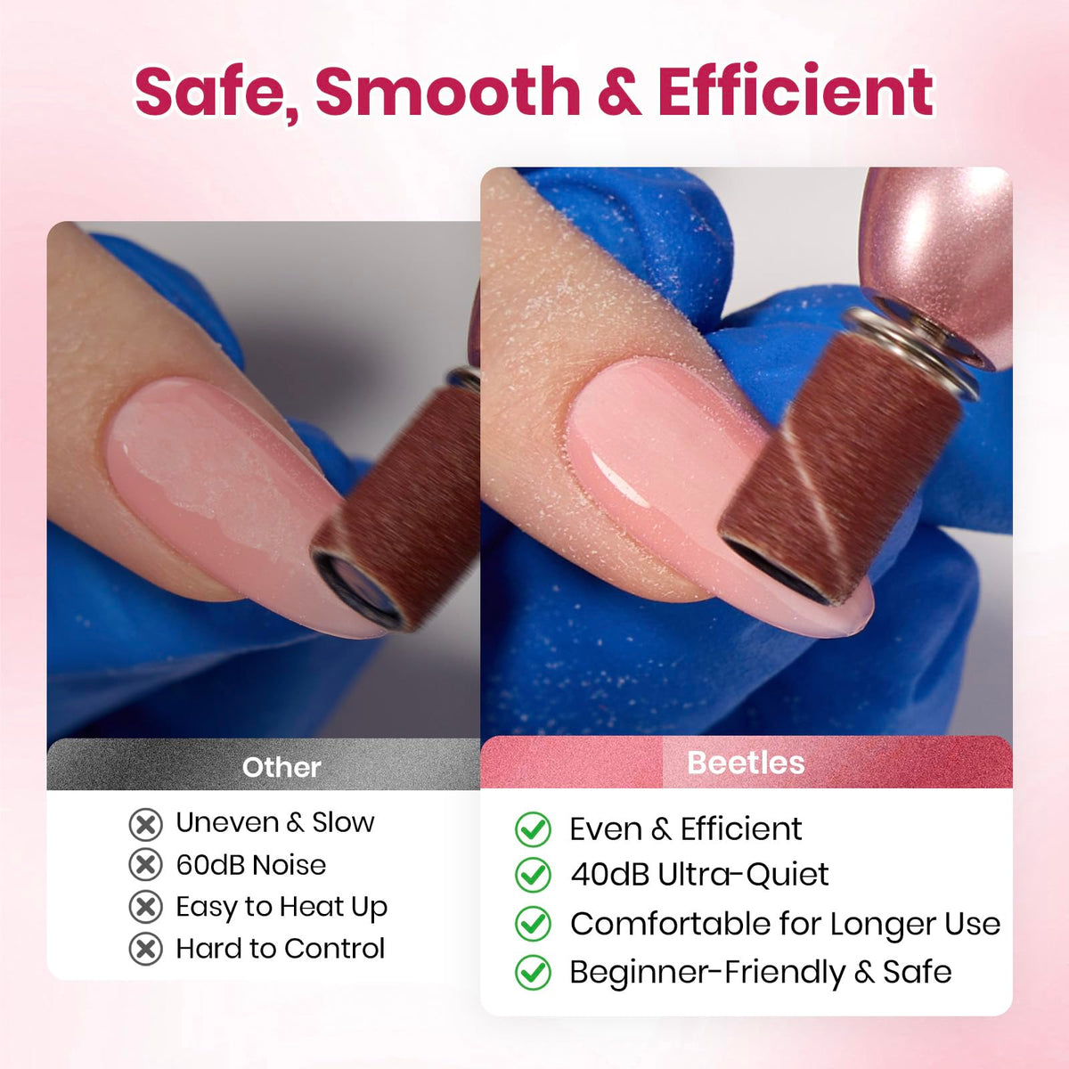 Beetles lifestyle manicure setup supporting salon-style results