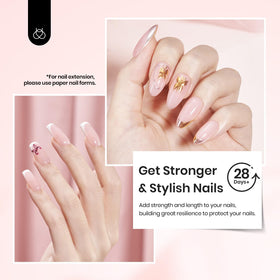 Beetles finished manicure lifestyle shot showing durable glossy results
