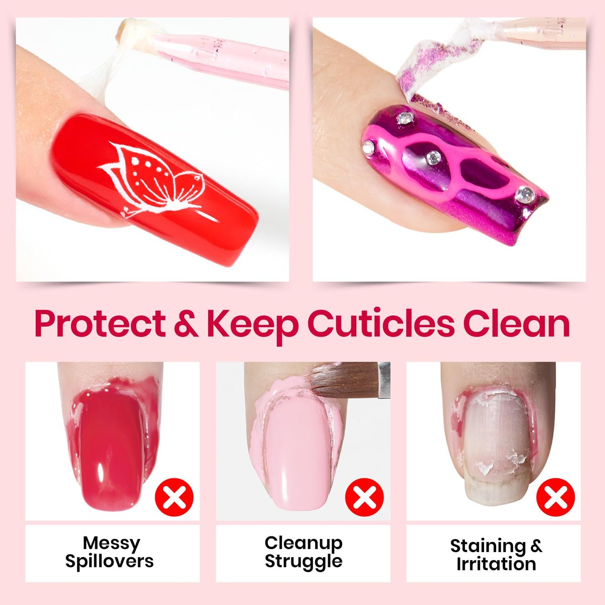 beetles gel polish cap and nozzle close-up for precise application and controlled coverage
