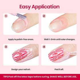 beetles gel polish latex peeling away from skin showing fast cleanup advantage