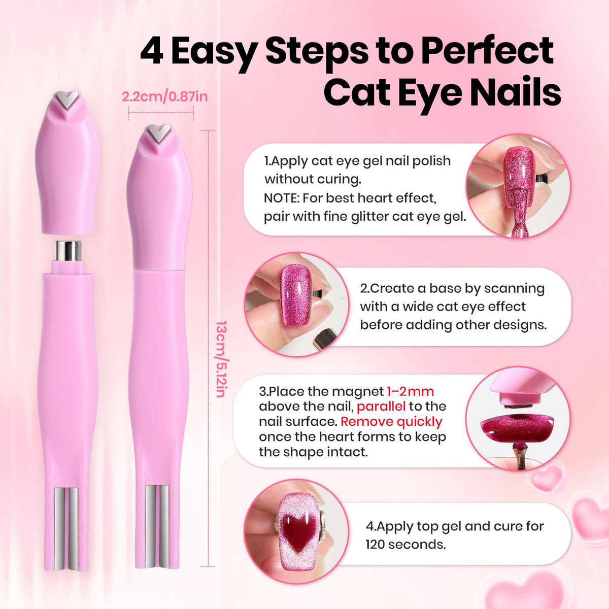 beetles magnet creating heart effect on nail for fast precise designs benefit