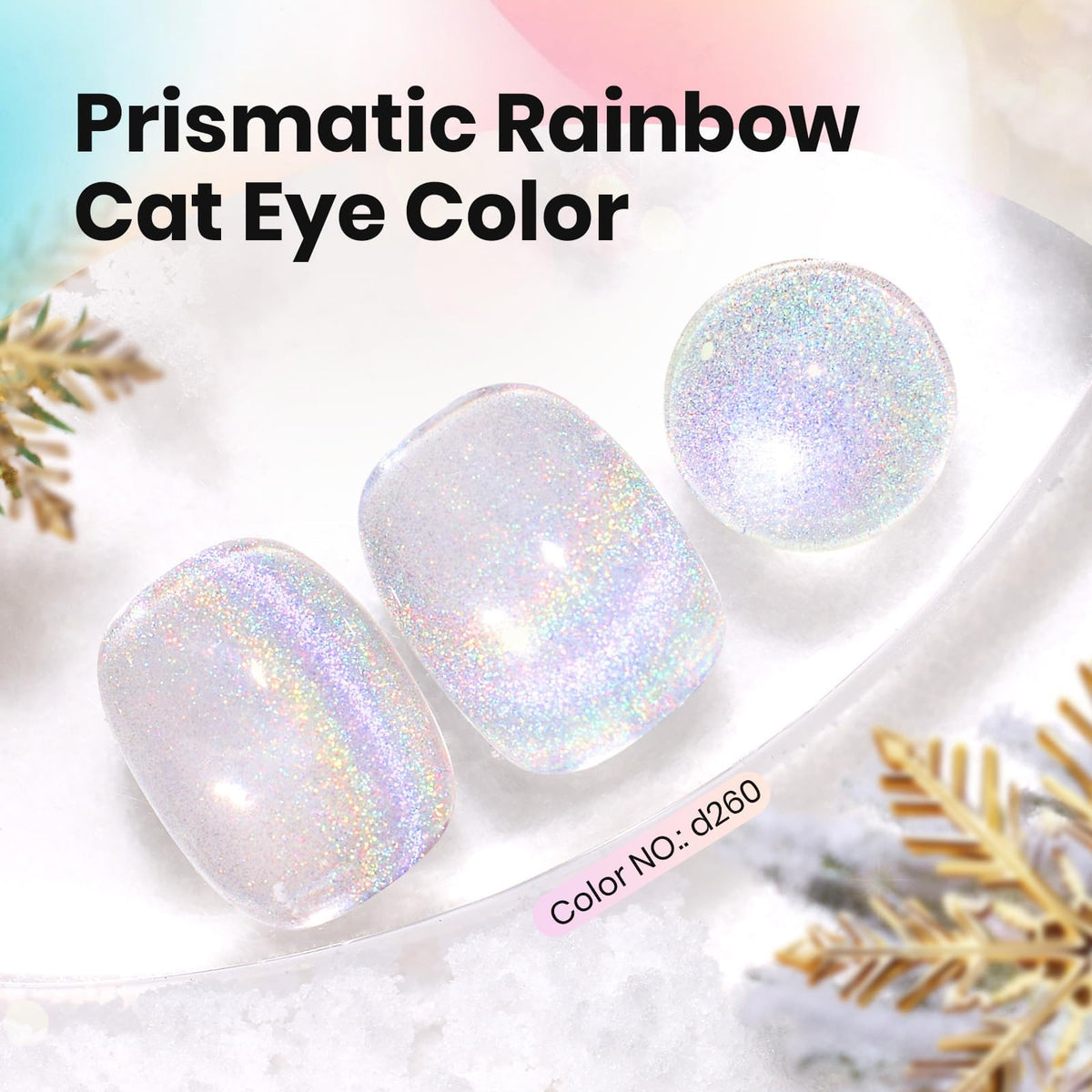 beetles magnet wand above painted nail illustrating how to form cat eye effect quickly