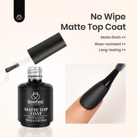 Beetles brush stroke close-up displaying smooth matte texture and easy application