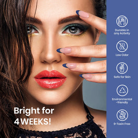 Beetles Gel Polish label detail highlighting color number b199 and toxin-free formulation advantage