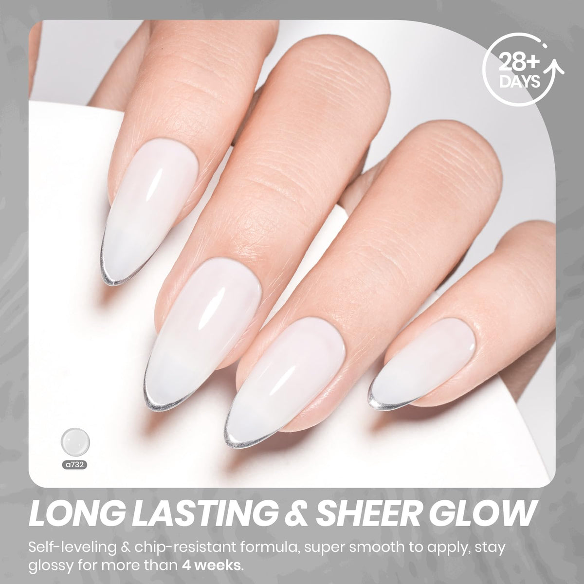 Beetles used to create delicate French tips on nails showing salon result benefit: classic manicure