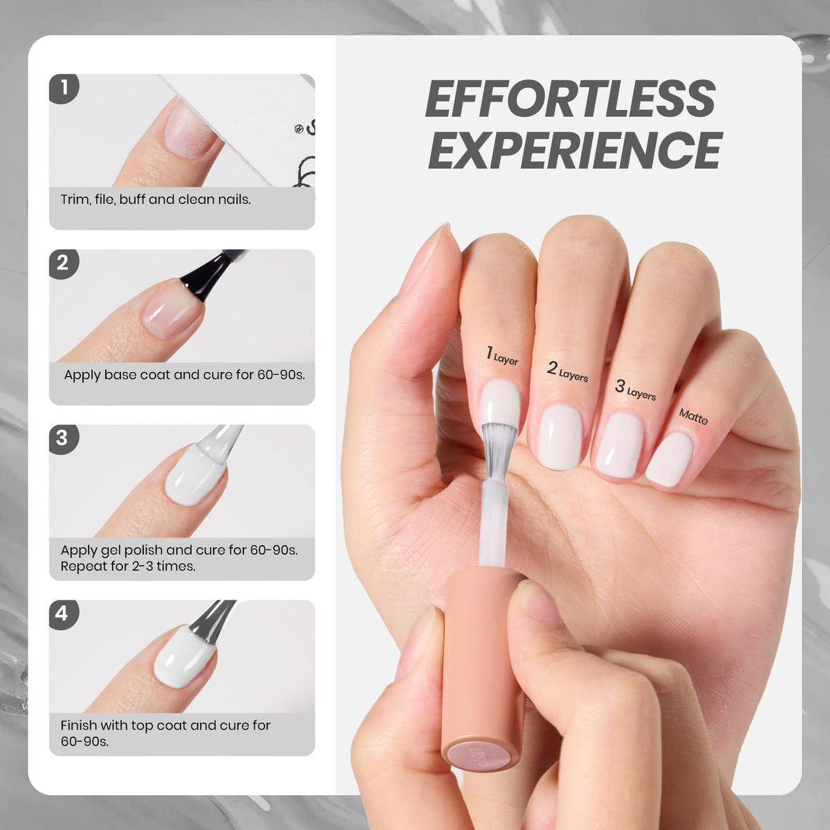 Beetles gel texture macro showing smooth consistency benefit: easy, streak-free application