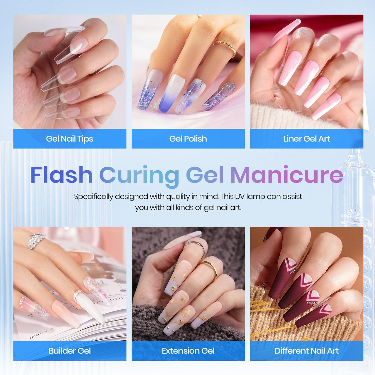beetles mini curing gel polish in use demonstrating fast drying benefit
