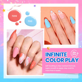 beetles nail art on model hand showing salon-quality polish and wearable style