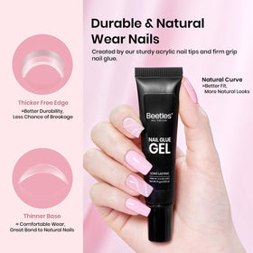 Beetles nail primer and dehydrator bottles to prep nails
