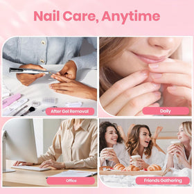 Beetles nail strengthener used after gel removal illustrating repair and reduced splitting