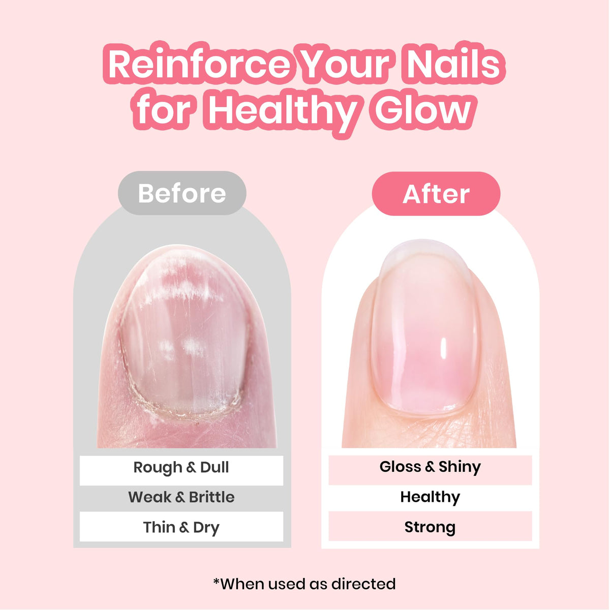 Beetles nail strengthener brush and cap showing easy application for smoother nails