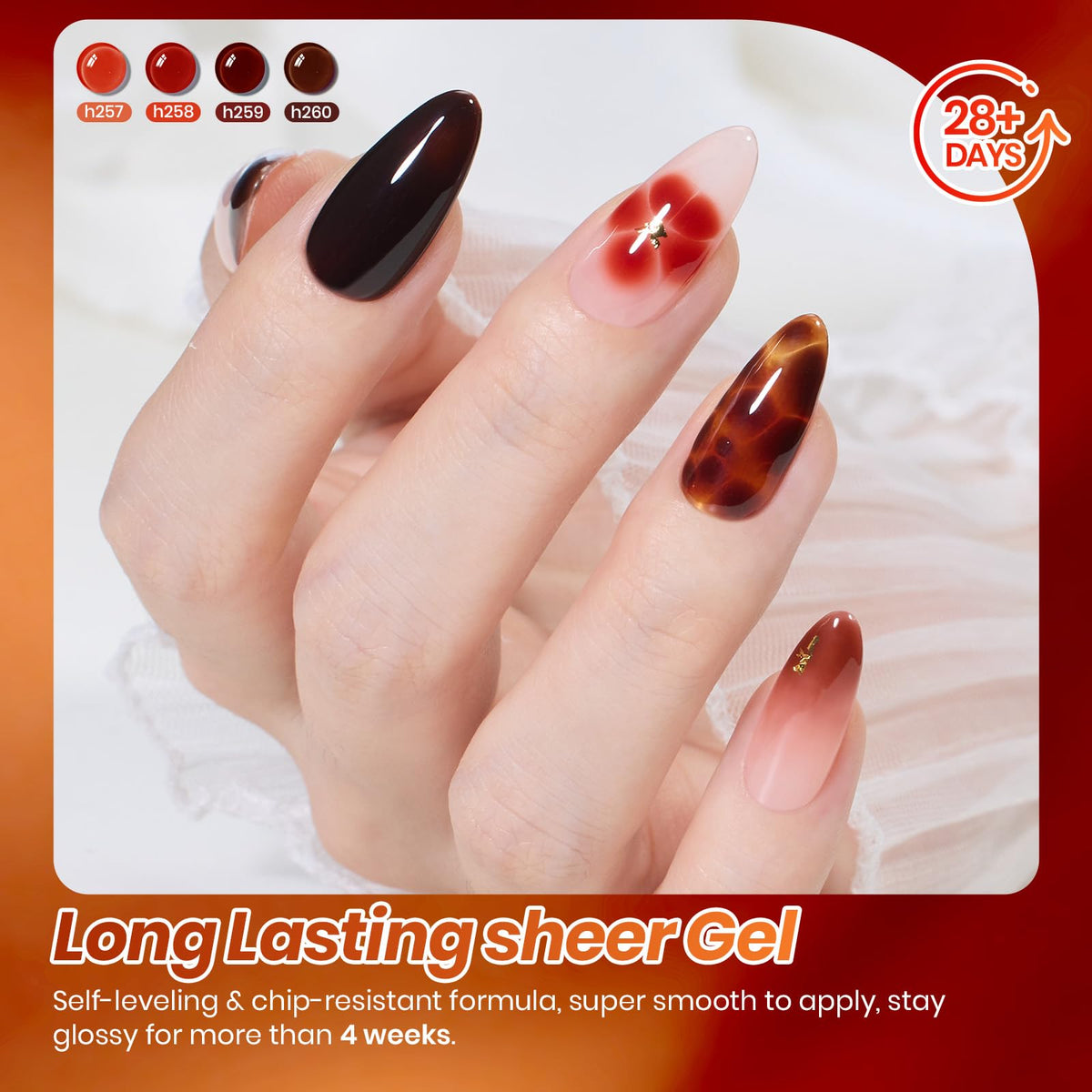 Beetles on-hand tortoiseshell nail art showing layered depth benefit