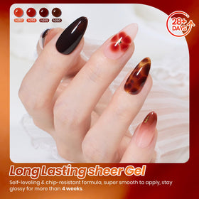 Beetles on-hand tortoiseshell nail art showing layered depth benefit
