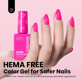 Beetles Neon Whispers brush stroke demonstrating smooth pigmented application benefit