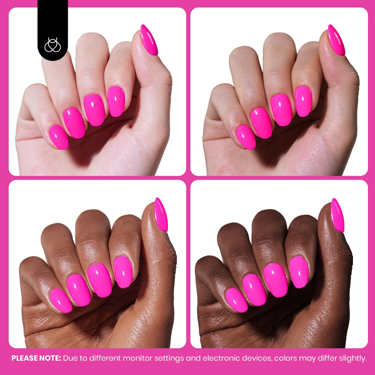Beetles Neon Whispers close-up texture showing even coverage and high-gloss benefit